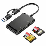 USB 3.0 kaartide lugeja, 2x SD, 2x microSD, 4 pesa