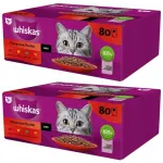 Whiskas Classic Meals kassitoit, 80 x 85 g