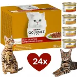Gourmet Gold kassitoit, 24 x 85 g, t&uuml;kid kastmes, valmistatud Saksamaal