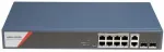 Hikvision DS-3E1512HP-SI v&otilde;rgul&uuml;liti, 8 PoE (130W), 2 SFP, gigabit