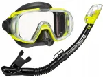 Snorkeldamiskomplekt TUSA VISIO, mask ja toru, kollane