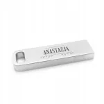 Metallist USB-m&auml;lupulk RECTANGLE, 8 GB, graveeritud nimelise graveeringuga kingituseks