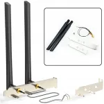 WiFi antennide komplekt 2x 6dBi, 2.4 GHz/5 GHz, IPEX 4, RP-SMA