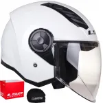 Avatud kiiver LS2 OF616 Airflow II, valge, rolleritele, ECE 22.06