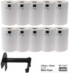 Brother DK-11241 kleepsurullid, 102 x 152 mm, 10 tk, 200 kleepsu rulli kohta, asendus