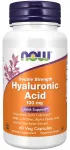 NOW Foods h&uuml;aluroonhappe toidulisand 100mg, 60 kapslit