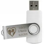 MemoRabbit Twister 8 GB USB m&auml;lupulk pulmade graveeringuga