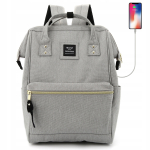 Naiste seljakott Himawari 9001, 15,6" s&uuml;learvutile, USB-ga, helehall