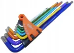 V&auml;rviline TORX v&otilde;tmete komplekt T10&ndash;50, 9 tk