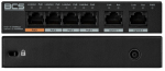 V&otilde;rgul&uuml;liti BCS-L-SP04G02G, 6 pesa, 4x PoE, 2x LAN, 60W