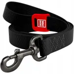 Koera jalutusrihm WAUDOG, veekindel, must, M suurus, 20 mm x 122 cm