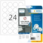 Valged liimetr&uuml;kitud kleebised HERMA 5066