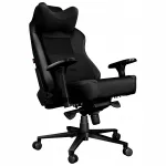 Kontoritool YUMISU 2051, must, seemisnahast detailidega