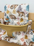 Stokke Tripp Trapp 2in1 veekindlad padjad kuusepuu- ja karumustriga