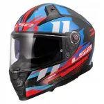 Mootorratturi kiiver LS2 FF811 Vector II Carbon Tantic Blue, suurus M