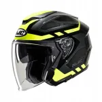 Motorratturi kiiver HJC I30 ATON, must/kollane