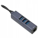USB C jagaja 4-&uuml;hes: RJ45 100Mbps v&otilde;rgupesa, 3 USB porti