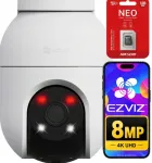 V&auml;listingimustes Wi-Fi kaamera EZVIZ C8c 4K 8 Mpx koos 128 GB MicroSD-kaardiga