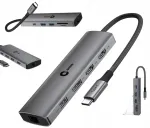 100W USB-C hub lisaliidestega ja kahe monitori &uuml;hendusega sobib Microsoftile