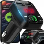 FM Bluetooth saatja ja MP3-m&auml;ngija, 2xUSB, LCD-ekraan, mikrofoniga