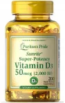 Vitamiin D3 Puritans Pride 2000 IU, 200 kapslit