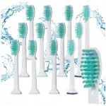 12 tk PHILIPS SONICARE hambaharjapea otsikud, valged