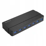 USB jagaja ORICO, 7x USB 3.0, toiteadapteriga, 12V, 5Gbps, sobib PC ja Mac jaoks
