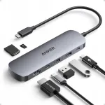 Dokipeatus Anker 7-&uuml;hes, 100W, USB-C, USB, HDMI, SD/microSD