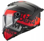 Motorratturi kiiver MT THUNDER 4 SV WAVES, must/punane/valge