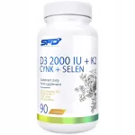 Toidulisand SFD D3 2000 IU K2 TSINK SELLEEN 90 tabletti MK7 NATTO