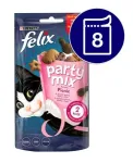 Felix Party Mix kassimaiused kanaliha ja kalkunilihaga, 8 x 60 g