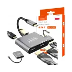 USB-C jaotus 2x HDMI 4K, USB 3.0, Macbook Pro/Air M4 M5 jaoks