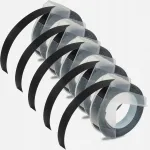 Phomemo DYMO Omega must kleebiseteip, 9 mm, 5 tk