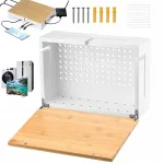 Bambusest kaablite hoiukast seina ventilationiga