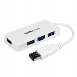 USB-jaotur Startech, 4 pesaga, valge, USB 3.0