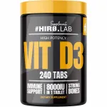 Hiro Lab D-vitamiini toidulisand Vitamin D3 8000IU, 240 tabletti