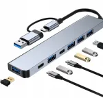 USB C jaotur 7in1, s&uuml;learvuti adapter