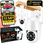 V&auml;ljas WiFi kaamera, 10 MP, UHD, liikumise j&auml;lgimisega, 2.4/5 GHz