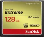 SanDisk Extreme 128 GB UDMA 7 Compact Flash m&auml;lukaart