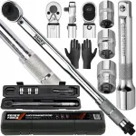 Padrunv&otilde;ti 1/2", 28&ndash;210 Nm, CrMO ja CrV, 3 padrunit 17, 19, 21 mm, &plusmn;4%