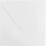 Valged ruudukujulised 17x17 cm kummiga &uuml;mbrikud, 120 g/m&sup2;, 100 tk