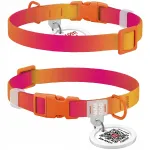 Koera kaelarihm WAUDOG, taaskasutatud nailon, QR-koodiga, XS, oranž, 20&ndash;30 cm