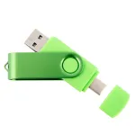 USB m&auml;lupulk 128 GB, USB 3.0/3.2, USB-C, TWISTER, hele roheline