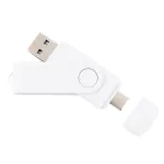 64GB USB 3.0/3.2 USB-C m&auml;lupulk TWISTER, valge