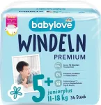 M&auml;hkmed Babylove Premium 5+ Junior Plus 11-18 kg, 34 tk