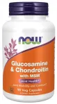 Toidulisand NOW Foods gl&uuml;koosamiin, kondroitiin ja MSM, 90 kapslit