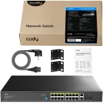 V&otilde;rgul&uuml;liti Cudy GS1018PS2, 18 PoE porti, 200W, 2 SFP uplink
