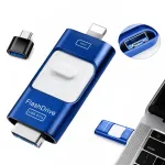 USB m&auml;lupulk 128GB, 4in1, USB 3.0, USB-C, Lightning, iOS telefonidele