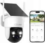 V&auml;ljas WiFi-kaamera CZEview 2K 3MP, 360&deg; PTZ, laetav, LED-valgustusega