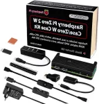 Alumiiniumist korpus Raspberry Pi Zero 2 W USB-jaoturi ja jahutusega